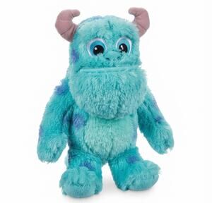 DISNEY STORE Authentic Monsters Inc Sulley Plush Blue Purple Spotted 9"
